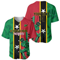 Custom Saint Kitts and Nevis Cricket Baseball Jersey Go Champions Patriots