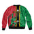 Custom Saint Kitts and Nevis Cricket Bomber Jacket Go Champions Patriots