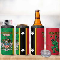 Custom Saint Kitts and Nevis Cricket 4 in 1 Can Cooler Tumbler Go Champions Patriots