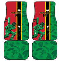 Custom Saint Kitts and Nevis Cricket Car Mats Go Champions Patriots