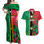 Custom Saint Kitts and Nevis Cricket Couples Matching Off Shoulder Maxi Dress and Hawaiian Shirt Go Champions Patriots