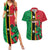 Custom Saint Kitts and Nevis Cricket Couples Matching Summer Maxi Dress and Hawaiian Shirt Go Champions Patriots