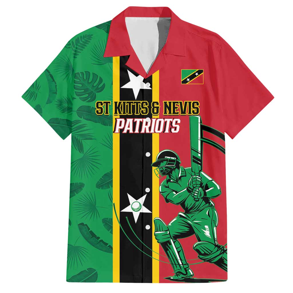 Custom Saint Kitts and Nevis Cricket Hawaiian Shirt Go Champions Patriots