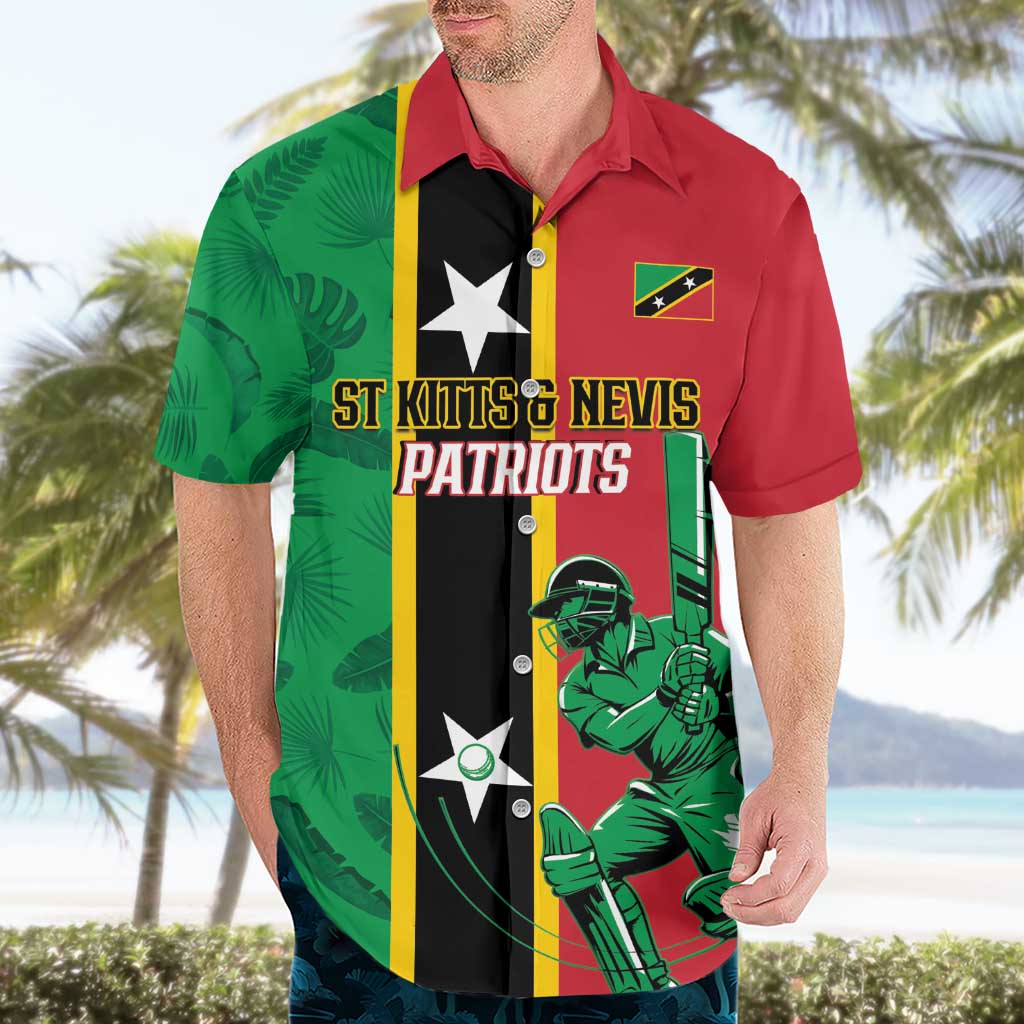 Custom Saint Kitts and Nevis Cricket Hawaiian Shirt Go Champions Patriots