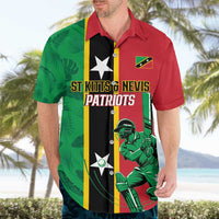 Custom Saint Kitts and Nevis Cricket Hawaiian Shirt Go Champions Patriots