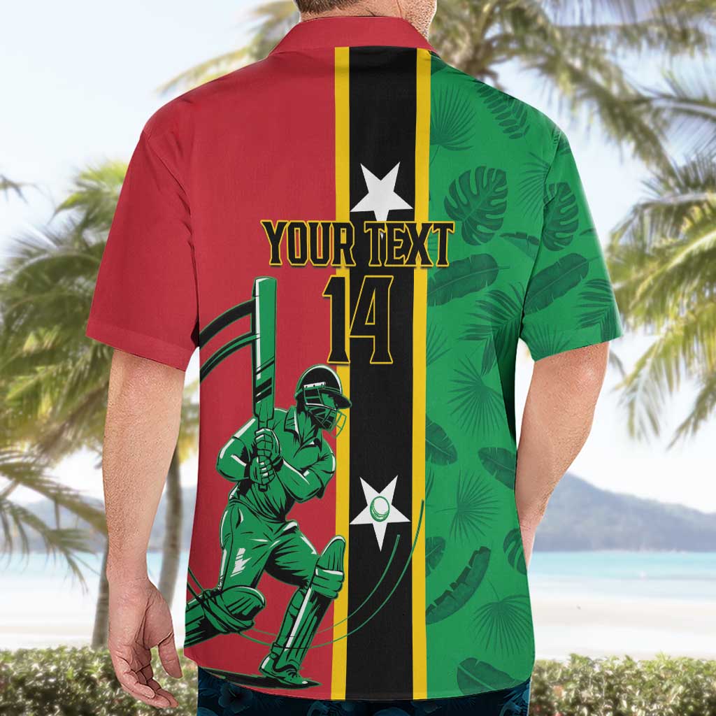 Custom Saint Kitts and Nevis Cricket Hawaiian Shirt Go Champions Patriots