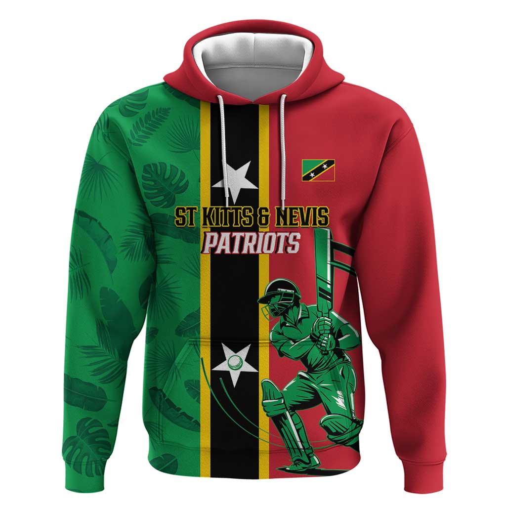 Custom Saint Kitts and Nevis Cricket Hoodie Go Champions Patriots