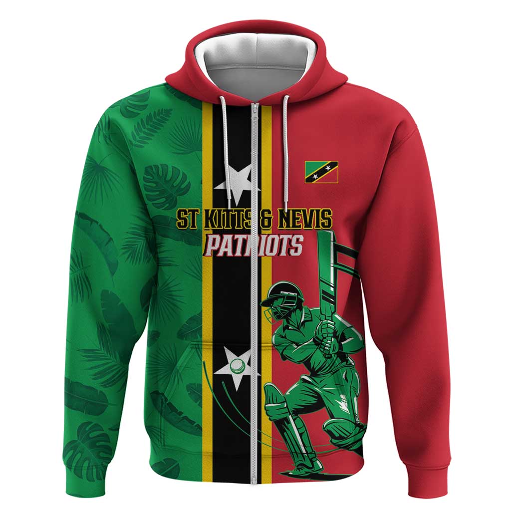 Custom Saint Kitts and Nevis Cricket Hoodie Go Champions Patriots