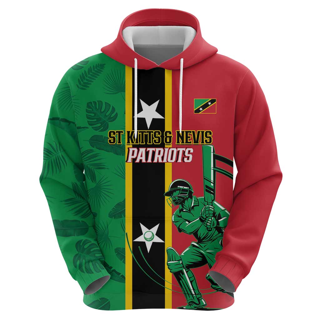 Custom Saint Kitts and Nevis Cricket Hoodie Go Champions Patriots
