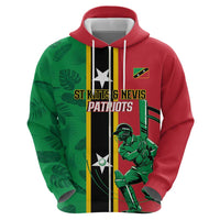 Custom Saint Kitts and Nevis Cricket Hoodie Go Champions Patriots