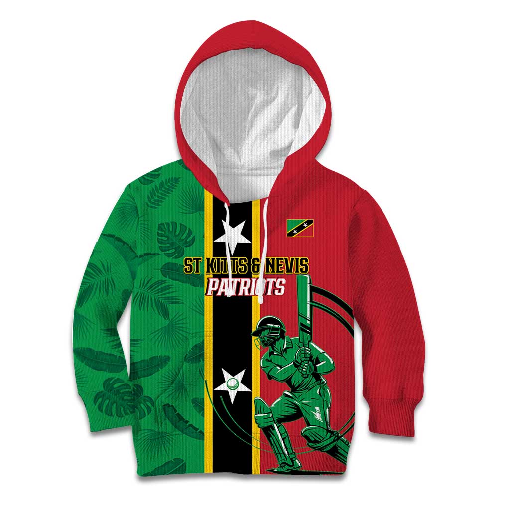 Custom Saint Kitts and Nevis Cricket Kid Hoodie Go Champions Patriots