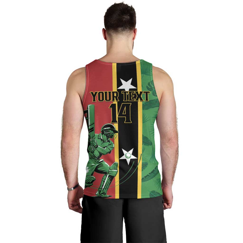 Custom Saint Kitts and Nevis Cricket Men Tank Top Go Champions Patriots