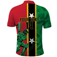 Custom Saint Kitts and Nevis Cricket Polo Shirt Go Champions Patriots