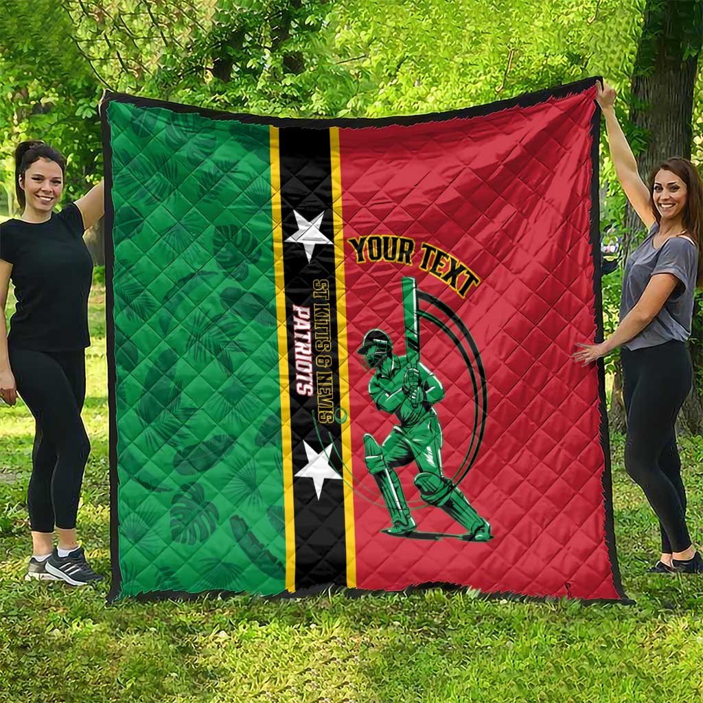 Custom Saint Kitts and Nevis Cricket Quilt Go Champions Patriots