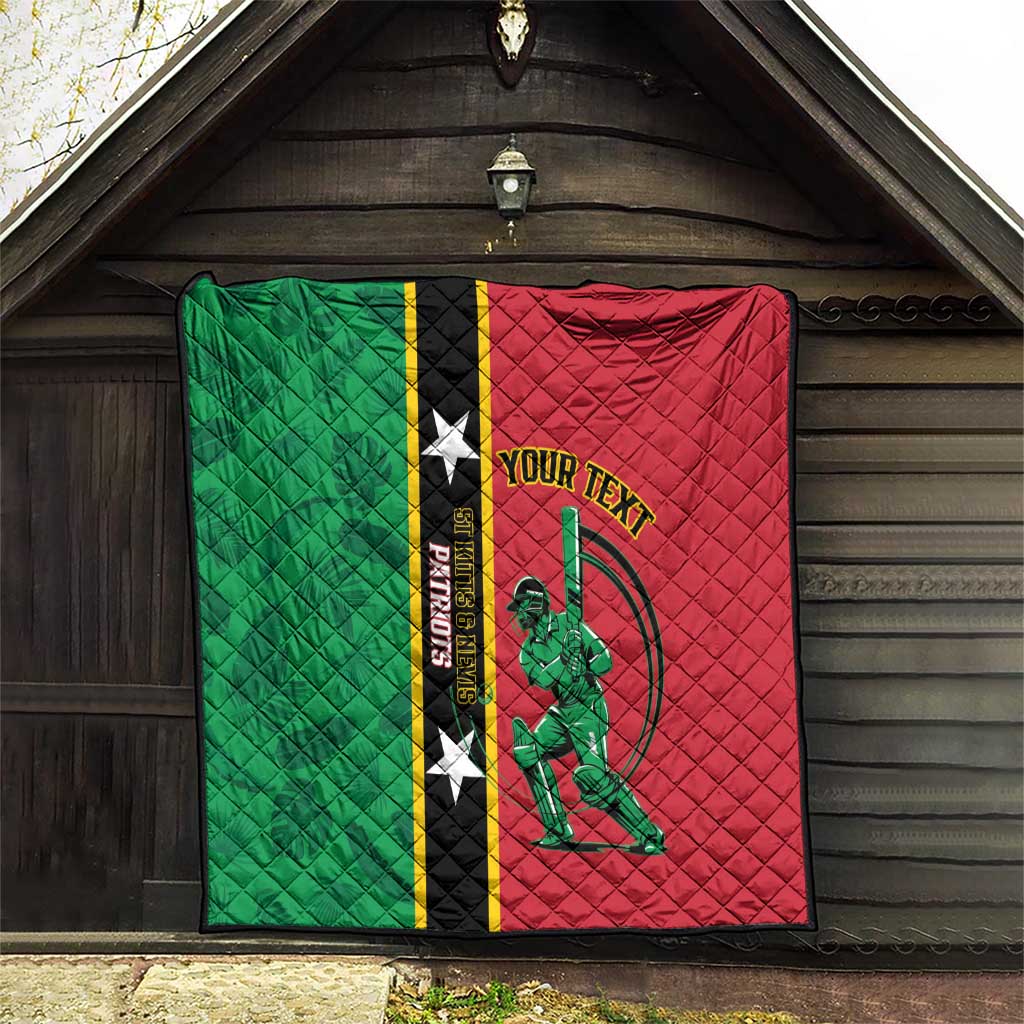 Custom Saint Kitts and Nevis Cricket Quilt Go Champions Patriots