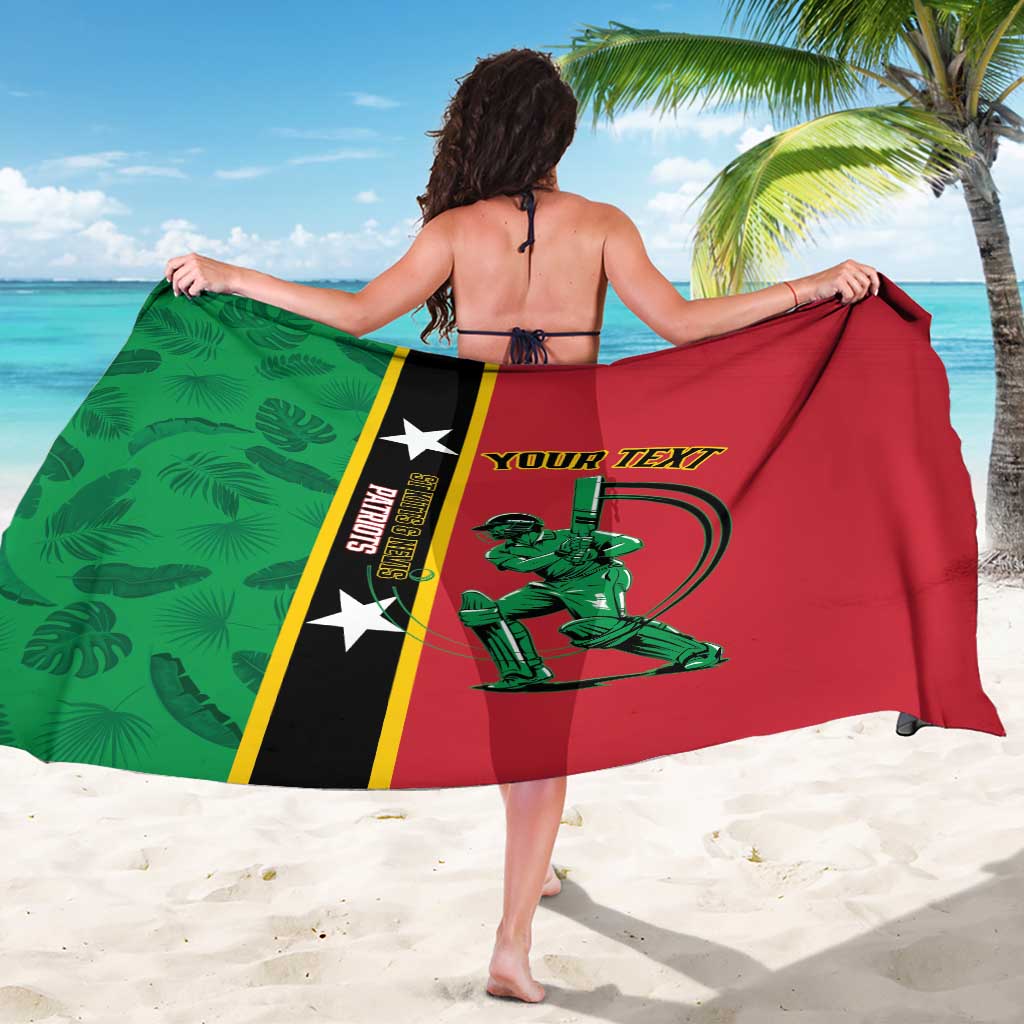 Custom Saint Kitts and Nevis Cricket Sarong Go Champions Patriots