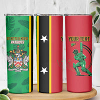 Custom Saint Kitts and Nevis Cricket Skinny Tumbler Go Champions Patriots