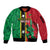 Custom Saint Kitts and Nevis Cricket Sleeve Zip Bomber Jacket Go Champions Patriots