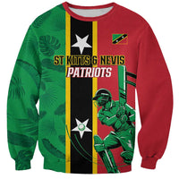 Custom Saint Kitts and Nevis Cricket Sweatshirt Go Champions Patriots