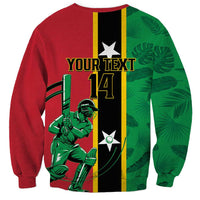 Custom Saint Kitts and Nevis Cricket Sweatshirt Go Champions Patriots