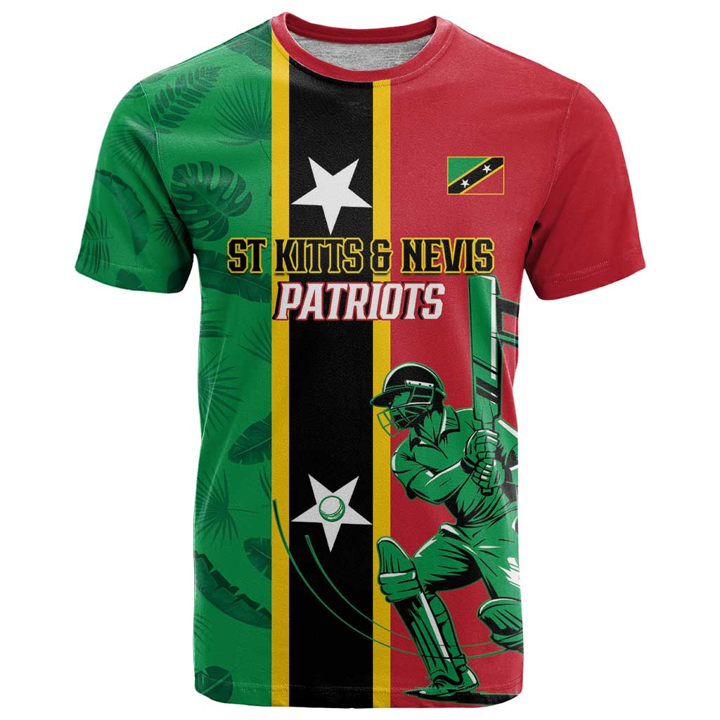Custom Saint Kitts and Nevis Cricket T Shirt Go Champions Patriots