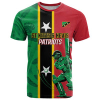 Custom Saint Kitts and Nevis Cricket T Shirt Go Champions Patriots