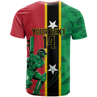 Custom Saint Kitts and Nevis Cricket T Shirt Go Champions Patriots