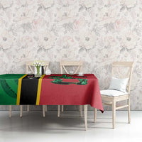 Custom Saint Kitts and Nevis Cricket Tablecloth Go Champions Patriots