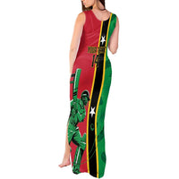 Custom Saint Kitts and Nevis Cricket Tank Maxi Dress Go Champions Patriots