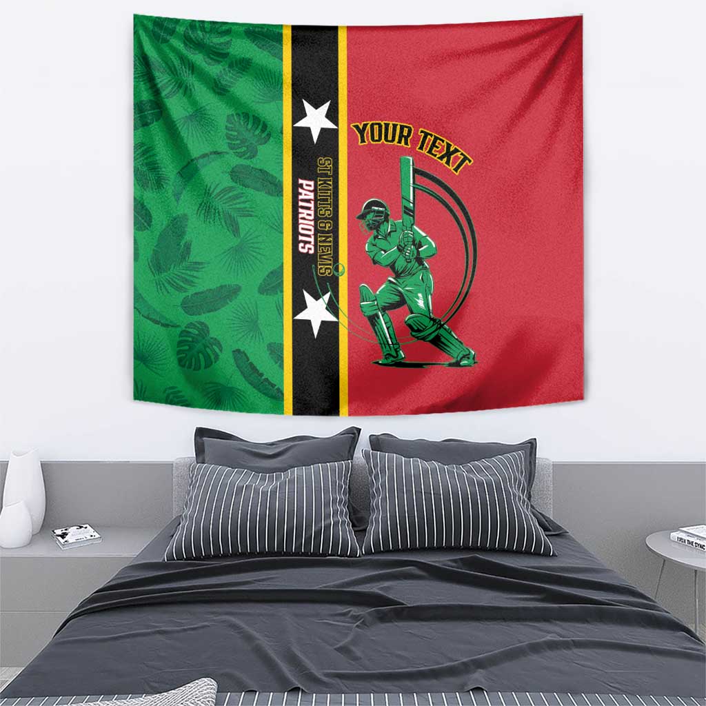 Custom Saint Kitts and Nevis Cricket Tapestry Go Champions Patriots