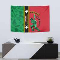 Custom Saint Kitts and Nevis Cricket Tapestry Go Champions Patriots