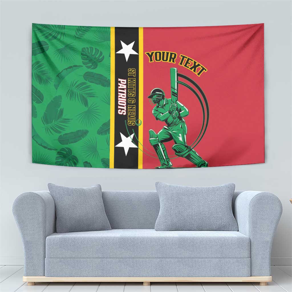 Custom Saint Kitts and Nevis Cricket Tapestry Go Champions Patriots