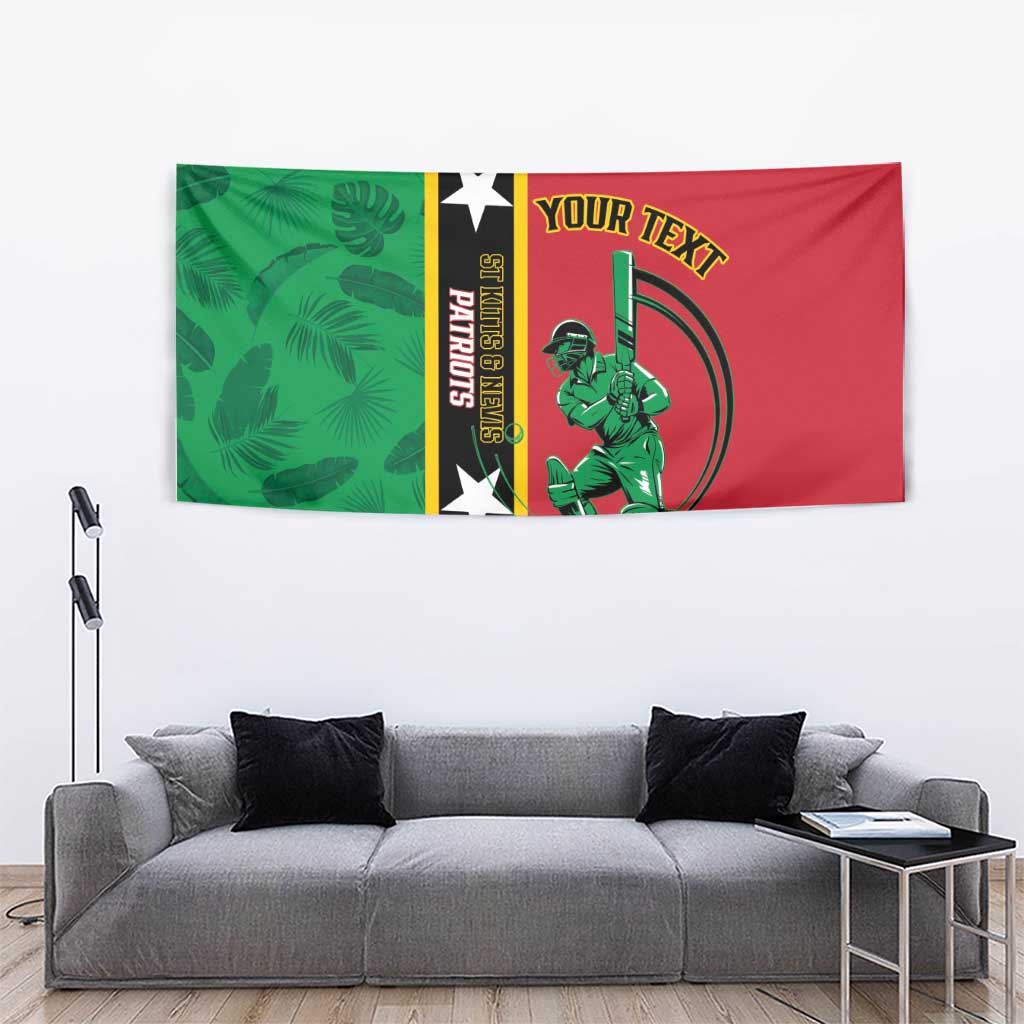 Custom Saint Kitts and Nevis Cricket Tapestry Go Champions Patriots