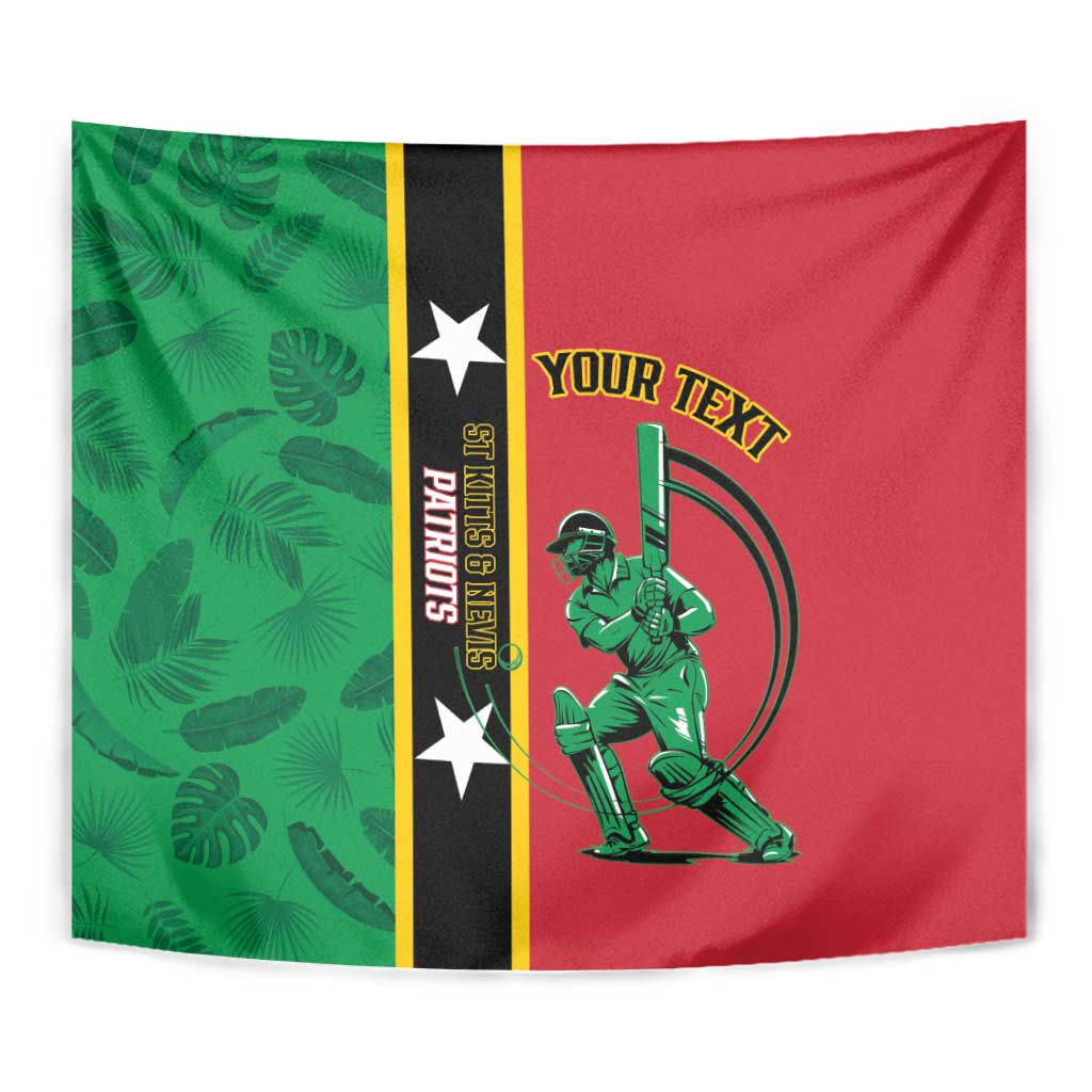 Custom Saint Kitts and Nevis Cricket Tapestry Go Champions Patriots