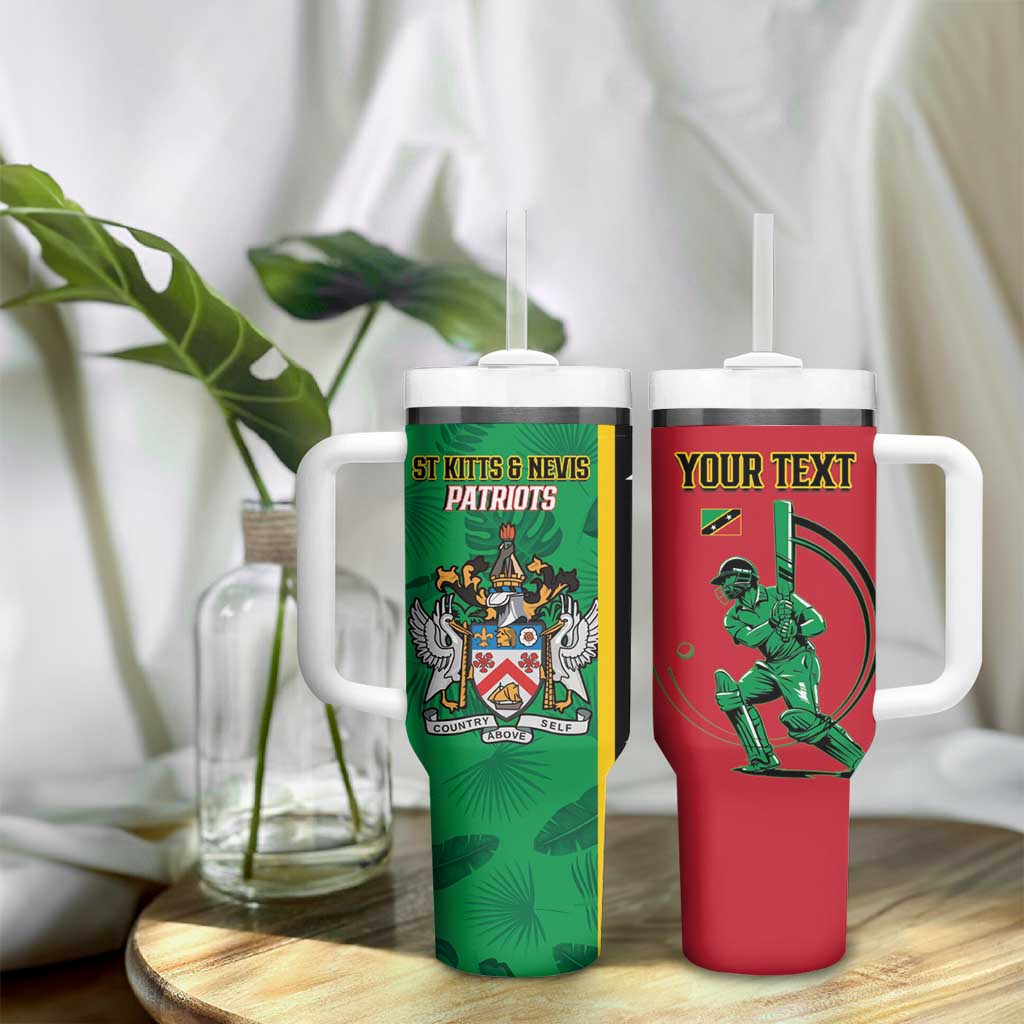 Custom Saint Kitts and Nevis Cricket Tumbler With Handle Go Champions Patriots