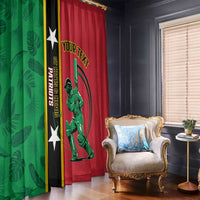 Custom Saint Kitts and Nevis Cricket Window Curtain Go Champions Patriots