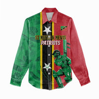 Custom Saint Kitts and Nevis Cricket Women Casual Shirt Go Champions Patriots