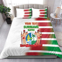 Custom Suriname Football Bedding Set 2025 Go Natio White Color