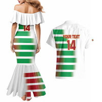 Custom Suriname Football Couples Matching Mermaid Dress and Hawaiian Shirt 2025 Go Natio White Color