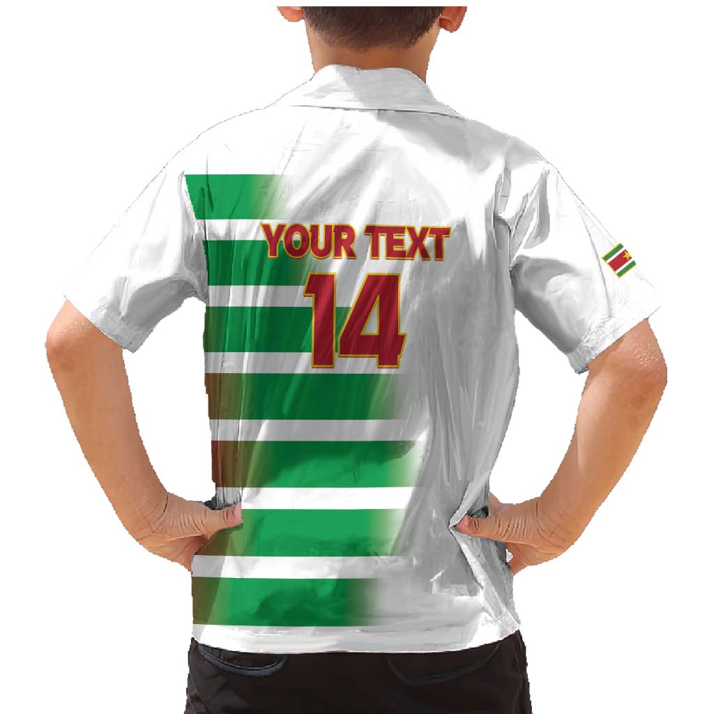 Custom Suriname Football Family Matching Mermaid Dress and Hawaiian Shirt 2025 Go Natio White Color