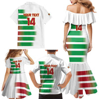 Custom Suriname Football Family Matching Mermaid Dress and Hawaiian Shirt 2025 Go Natio White Color