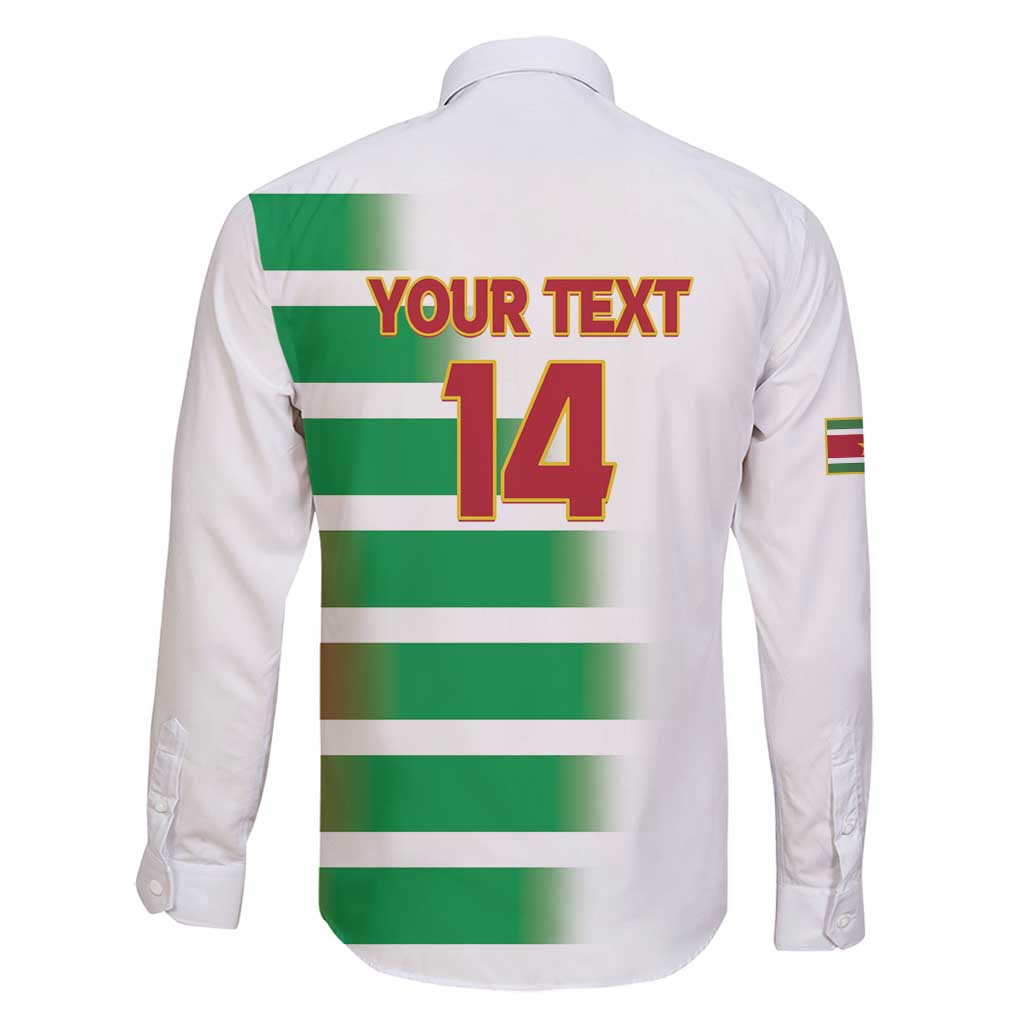 Custom Suriname Football Family Matching Mermaid Dress and Hawaiian Shirt 2025 Go Natio White Color