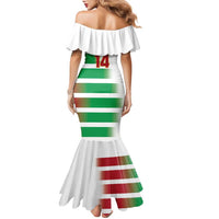 Custom Suriname Football Family Matching Mermaid Dress and Hawaiian Shirt 2025 Go Natio White Color