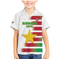Custom Suriname Football Family Matching Mermaid Dress and Hawaiian Shirt 2025 Go Natio White Color