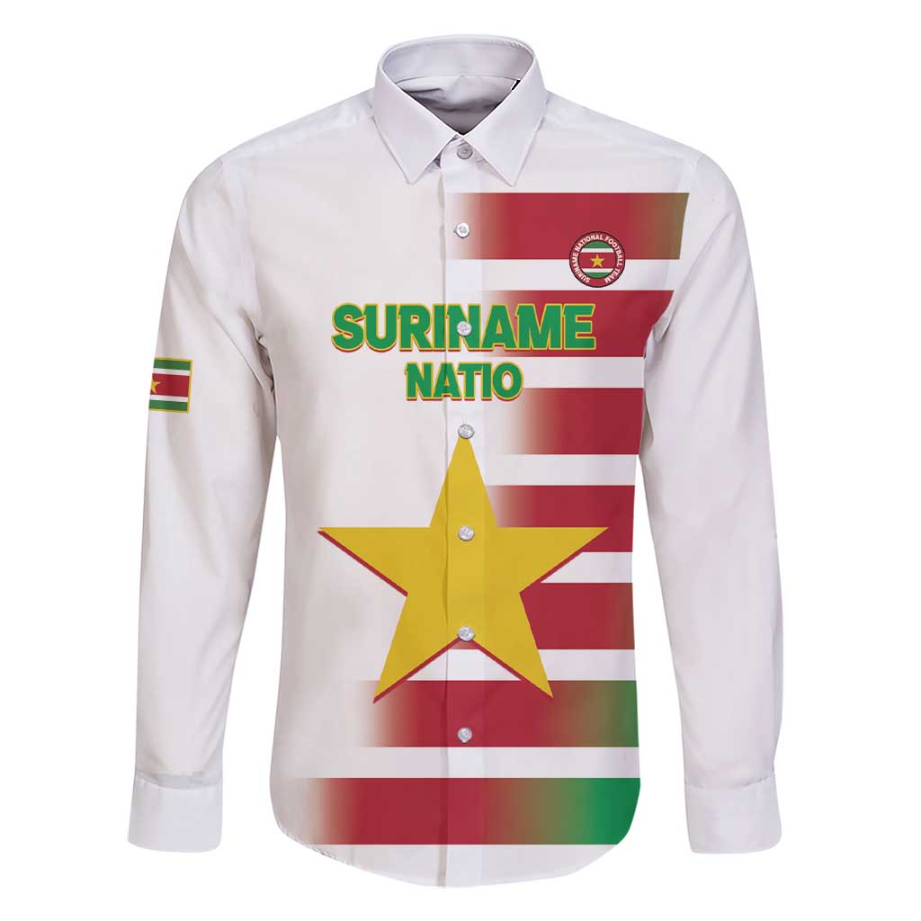 Custom Suriname Football Family Matching Short Sleeve Bodycon Dress and Hawaiian Shirt 2025 Go Natio White Color