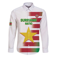Custom Suriname Football Family Matching Tank Maxi Dress and Hawaiian Shirt 2025 Go Natio White Color