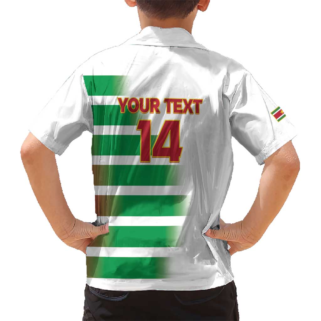 Custom Suriname Football Hawaiian Shirt 2025 Go Natio White Color