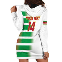 Custom Suriname Football Hoodie Dress 2025 Go Natio White Color