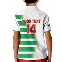 Custom Suriname Football Kid Polo Shirt 2025 Go Natio White Color
