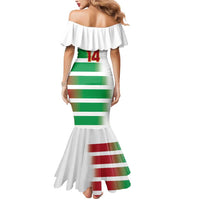 Custom Suriname Football Mermaid Dress 2025 Go Natio White Color